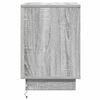 vidaXL Cabinet de chevet Gris 39 x 34,5 x 50 cm Bois d'ing&eacute;nierie