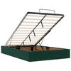 vidaXL Cadre de lit ottoman avec matelas vert fonc&eacute; 120x200 cm velours