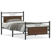 vidaXL Cadre de lit sans matelas ch&ecirc;ne marron 100x190 cm