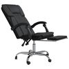 vidaXL Fauteuil inclinable de bureau Noir Similicuir