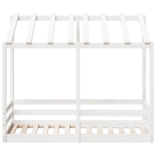vidaXL Lit pour enfants sans matelas blanc 70x140cm bois de pin massif
