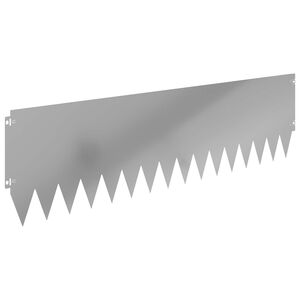 vidaXL Bordure de Pelouse 20 pc 103 x 30 cm Acier Argent&eacute;