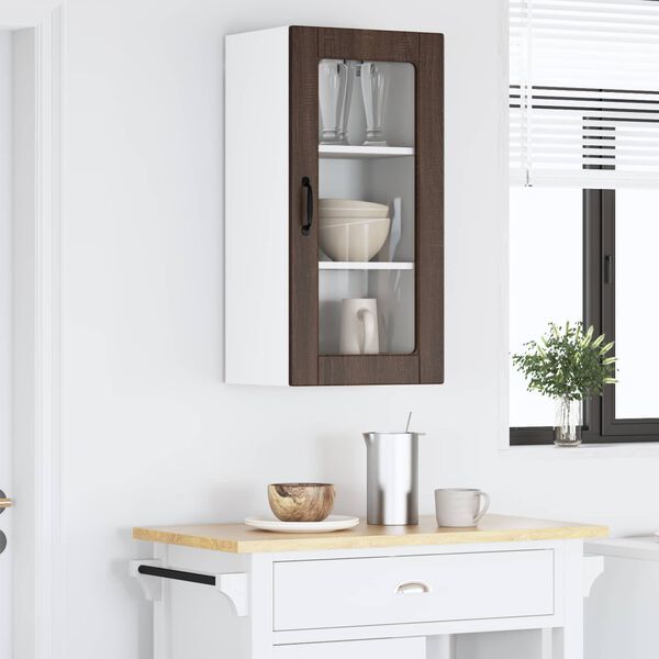 vidaXL Armoire de cuisine Ch&ecirc;ne brun 40 x 31 x 80 cm Bois d'ing&eacute;nierie