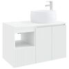 vidaXL Ensemble de mobilier de salle de bain 2 pc Blanc
