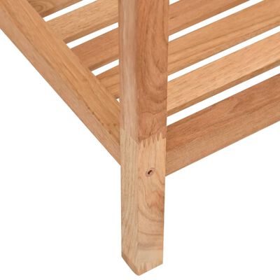 vidaXL Étagère de salle de bain 36x36x112 cm Bois massif de noyer