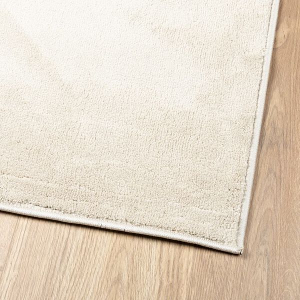 vidaXL Tapis OVIEDO &agrave; poils courts beige 80x250 cm
