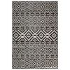 vidaXL Tapis &agrave; tissage plat d'ext&eacute;rieur 140x200 cm Rayures noires
