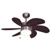 Bestron Ventilateur de plafond avec lampe DC30BC 75 cm 50 W Chrome