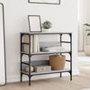 vidaXL Table console sonoma gris 75x32x75 cm bois d'ing&eacute;nierie