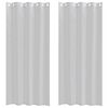 vidaXL Rideau en Voile 2 pc Gris clair 245 x 140 cm Polyester