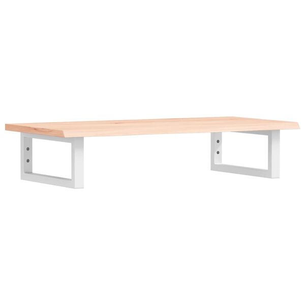 vidaXL &Eacute;tag&egrave;re de vasque murale acier et bois de ch&ecirc;ne massif