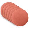vidaXL Housse de coussin 6 pcs HEERLEN Rouge orange &Oslash; 30 cm