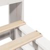 vidaXL Lit biblioth&egrave;que sans matelas blanc 180x200 cm bois massif