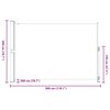 vidaXL Auvent lat&eacute;ral r&eacute;tractable de patio 200x300 cm Cr&egrave;me