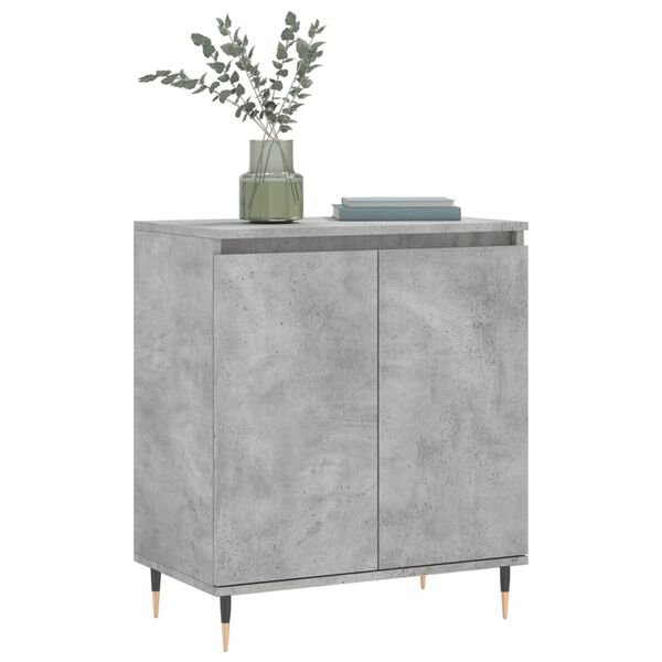 vidaXL Buffet Gris béton 60x35x70 cm Bois d'ingénierie