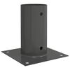 vidaXL Ancre ronde au sol 12 pi&egrave;ces Anthracite 15 x 15 x 15 cm m&eacute;tal