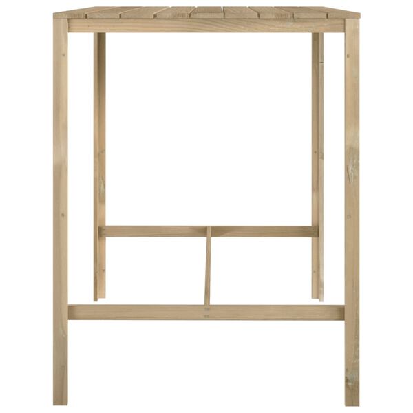 vidaXL Ensemble de bar de jardin 9 pcs Bois de pin imprégné