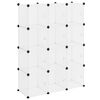vidaXL Organiseur de rangement en cube avec 12 cubes et portes en PP transparent