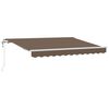 vidaXL Auvent r&eacute;tractable Taupe 600 &times; 350 cm Tissu et Aluminium