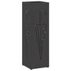 vidaXL Stand de Parapluie de Pluie Noir 15,5 x 15,5 x 49 cm Acier