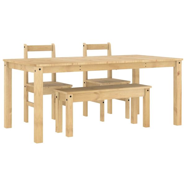 vidaXL Ensemble &agrave; manger Panama 4 pcs bois de pin massif