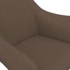 vidaXL Chaise pivotante &agrave; manger taupe tissu