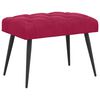 vidaXL Banc avec capitonnage bouton Bordeaux 60 x 40 x 45 cm Velours