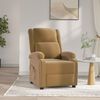 vidaXL Fauteuil inclinable &eacute;lectrique Marron Velours