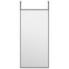 vidaXL Miroir de porte Noir 30x60 cm Verre et aluminium