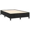 vidaXL Sommier &agrave; lattes de lit avec matelas noir 120x190 cm velours