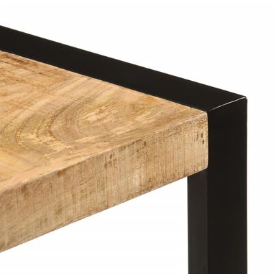 vidaXL Table à manger 120x55x76 cm bois de manguier massif brut