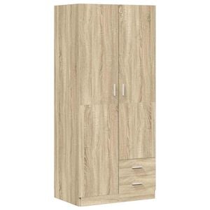 vidaXL Garde-robe Ch&ecirc;ne sonoma 80x52x180 cm Agglom&eacute;r&eacute;