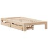 vidaXL Cadre de lit sans matelas 90x200 cm bois de pin massif