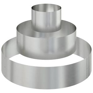 vidaXL Cache-pot de jardin Argent 90 x 90 x 20 cm Acier galvanis&eacute;