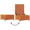 vidaXL Repose-pied de jardin cire marron 62x63,5x32 cm bois pin massif