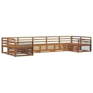 vidaXL Ensemble de canap&eacute;s d'ext&eacute;rieur 7 pc Naturel