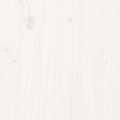 vidaXL Cadre de lit Blanc Bois de pin massif 90x200 cm