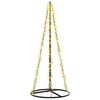 vidaXL Arbre de No&euml;l LED 165 cm 540 LED Blanc chaud Acier Noir