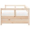 vidaXL Lit de jour avec matelas 90x200 cm bois de pin massif