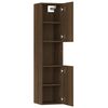 vidaXL Armoire de bain Ch&ecirc;ne marron 30x30x130 cm Bois d'ing&eacute;nierie