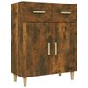 vidaXL Buffet Ch&ecirc;ne fum&eacute; 69,5x34x89 cm Bois d'ing&eacute;nierie