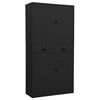 vidaXL Armoire de bureau Anthracite 90x40x180 cm Acier