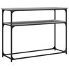 vidaXL Table console sonoma gris 100x35,5x75 cm bois d'ing&eacute;nierie