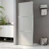 vidaXL Paroi de douche &agrave; l'italienne &agrave; verre ESG d&eacute;poli 115x195 cm