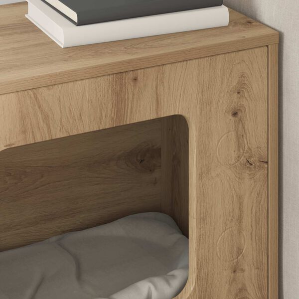 vidaXL Maison pour chat Ch&ecirc;ne artisan 51 x 30 x 52 cm