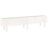 vidaXL Lit sur&eacute;lev&eacute; de jardin blanc 160x30x38 cm bois de pin massif