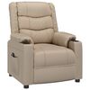 vidaXL Fauteuil inclinable &eacute;lectrique Cappuccino Similicuir