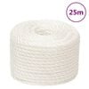 vidaXL Corde de travail Blanc 14 mm 25 m polypropyl&egrave;ne