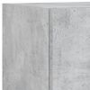 vidaXL Unit&eacute;s murales TV avec LED 5 pcs gris b&eacute;ton bois d'ing&eacute;nierie