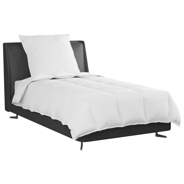 vidaXL Duvet 2-en-1 avec oreiller 2 pcs Blanc Plume de canard